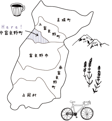 地図 ： 中富良野町